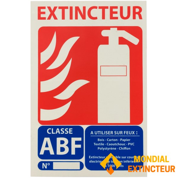 ABF 水灭火器标志 - 150 x 100 毫米