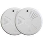 Pack 2 Détecteurs de fumée EN14604 avec attestation