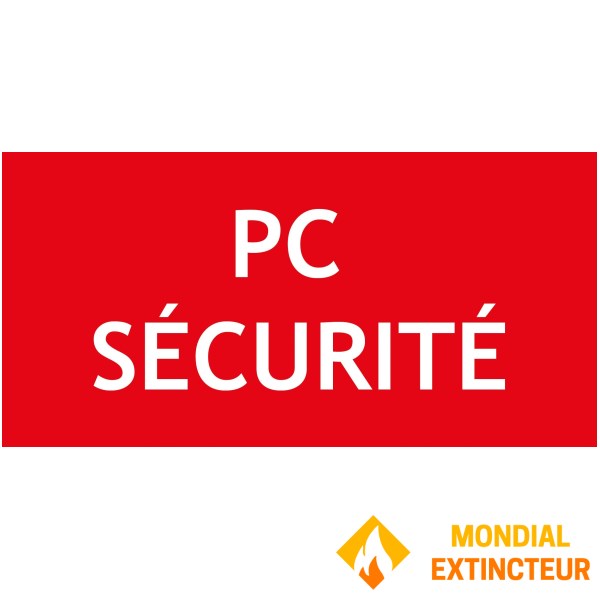 PVC"PC 安全标志"- 200x100 毫米