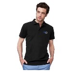 5 件蓝色个性化 Polo 衫 - 尺寸 M - 心形和背面